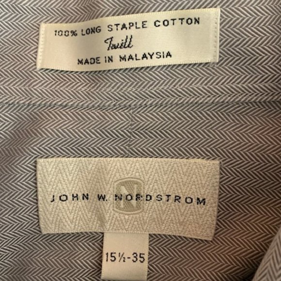 John W. Nordstrom Gray Button Down Dress Shirt - Picture 7 of 8